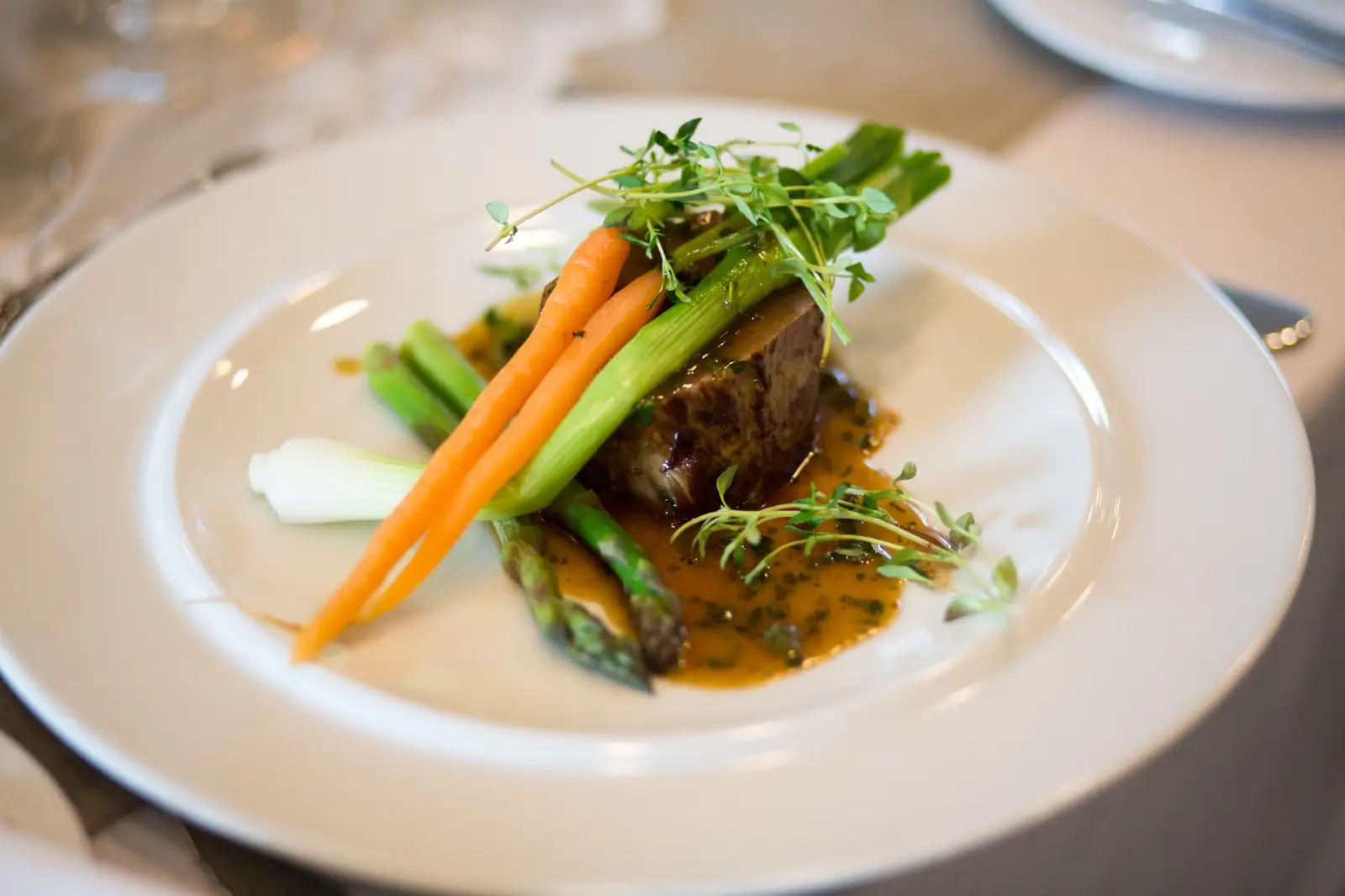 Dining detail at Astrevian Resort